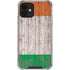 Ireland Flag Dark Wood iPhone 12 Mini Clear Case